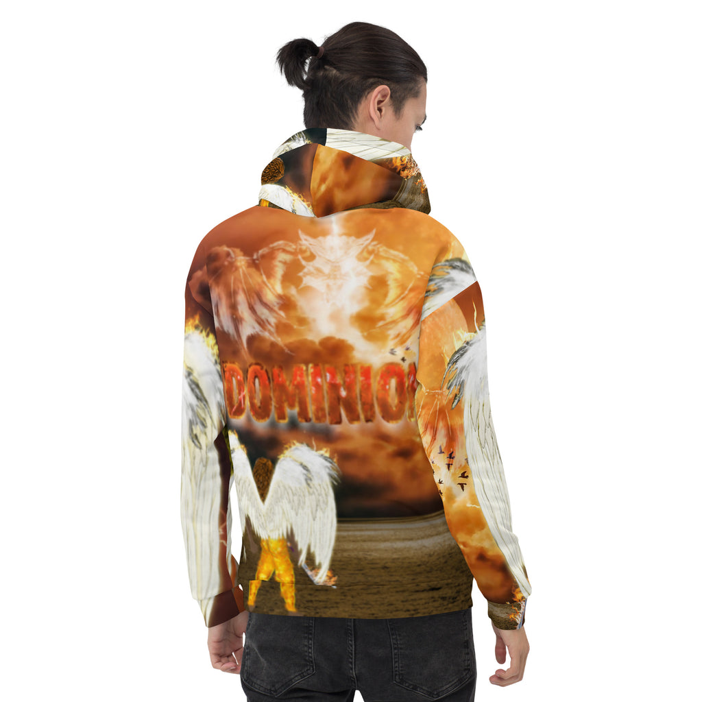 We're Taking Dominion Warrior Angels  AOP - (Unisex Hoodie - Sizes Run Small)