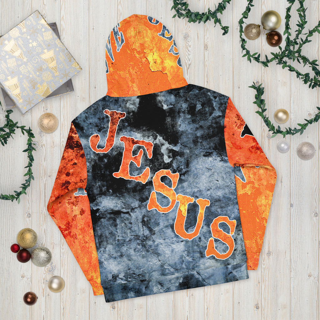 I LOVE JESUS AOP (Unisex Hoodie) (Sizes Run Small)