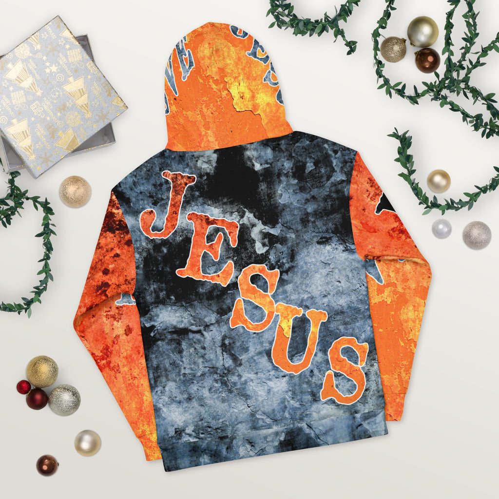 I LOVE JESUS AOP (Unisex Hoodie) (Sizes Run Small)