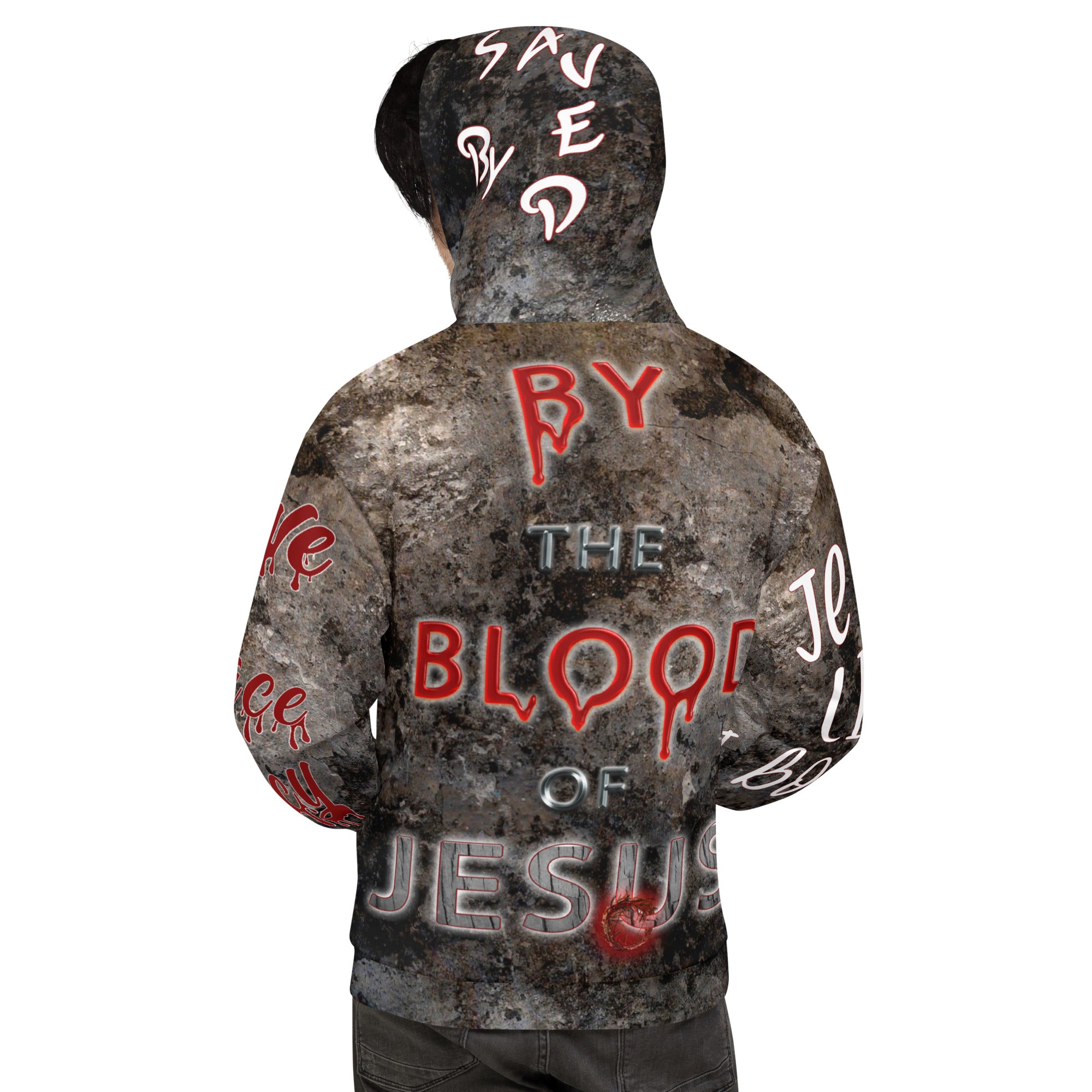 You’re Forgiven By the Blood of JESUS  AOP - Unisex Hoodie
