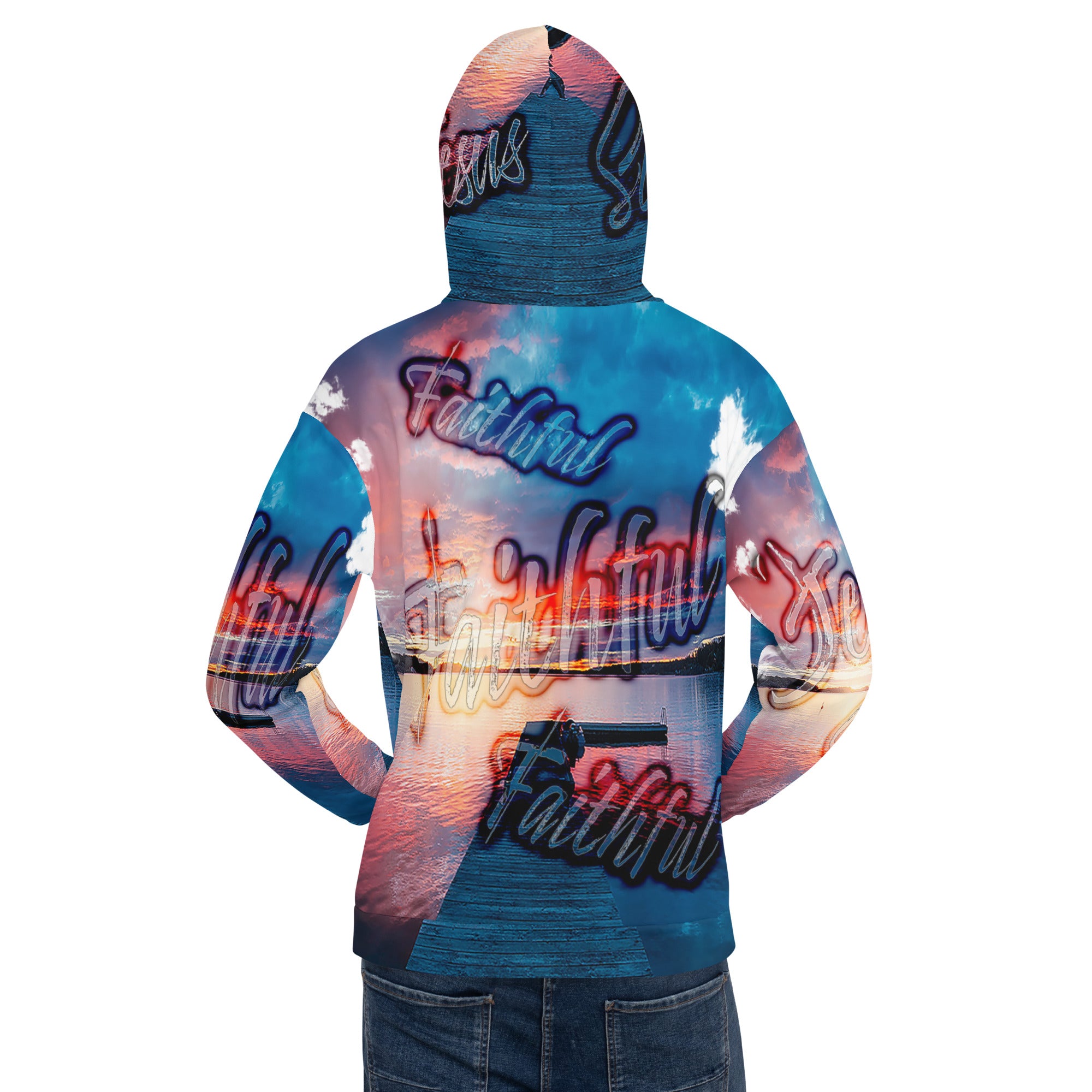 Jesus You're So Faithful AOP - Unisex Hoodie (Sizes Run Small)