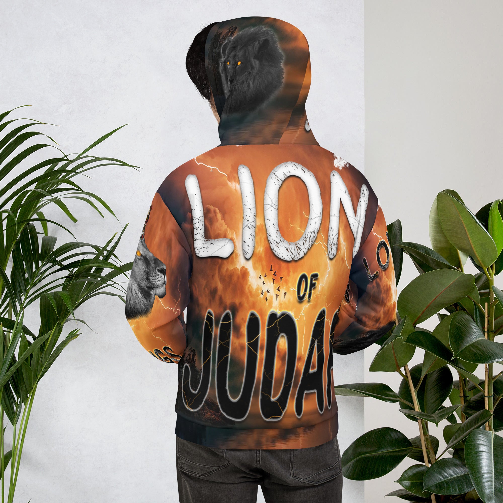 Jesus Lion of Judah AOP - (Unisex Hoodie) (Sizes Run Small)