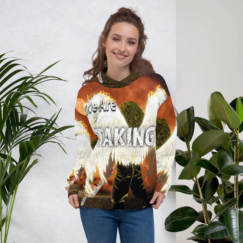 We're Taking Dominion Warrior Angels AOP - (Unisex Hoodie - Sizes Run Small)