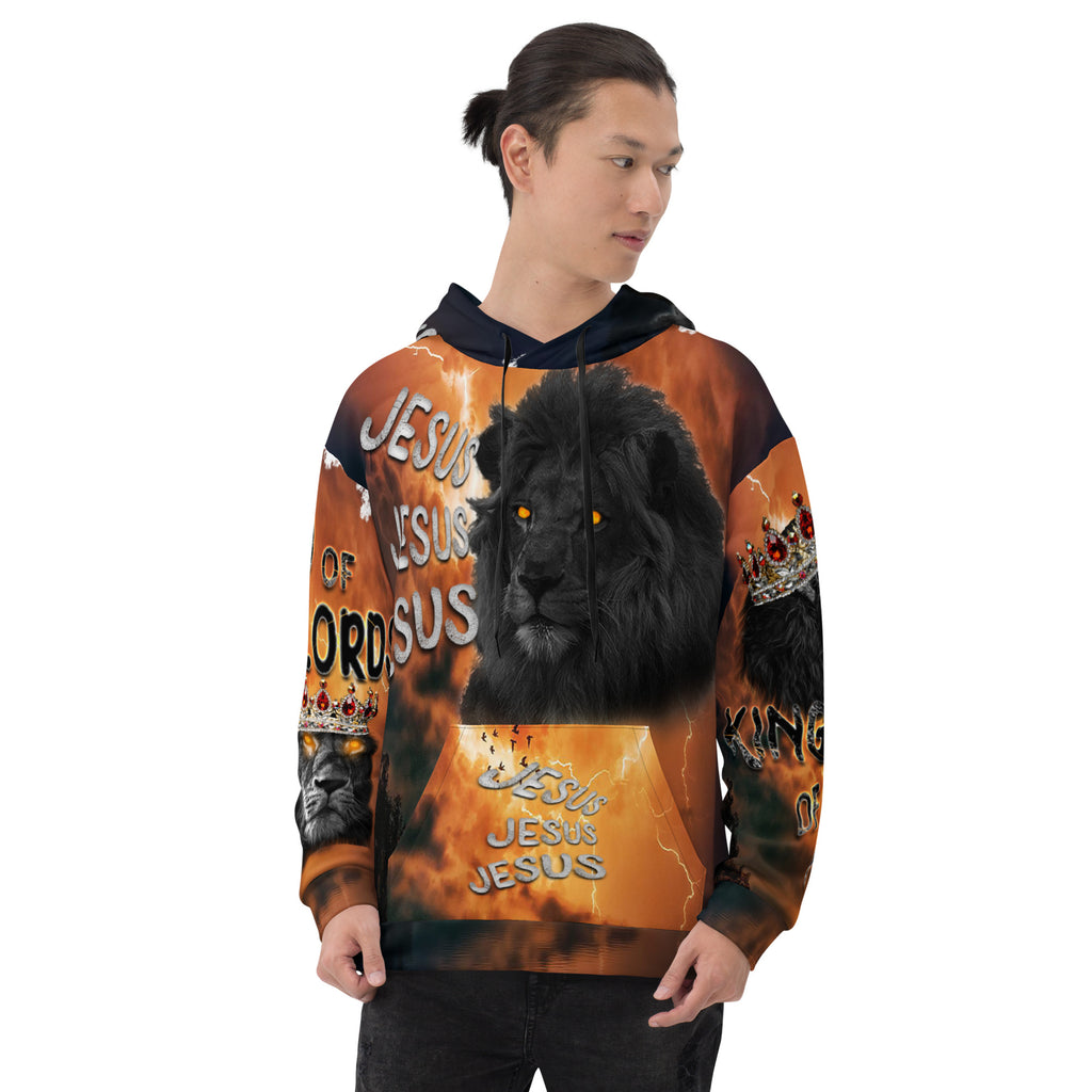 Jesus Lion of Judah AOP - (Unisex Hoodie) (Sizes Run Small)