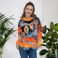 I Love Jesus w/Out Hearts Blue & Orange Letters AOP (Unisex Hoodie) (Sizes Run Small)