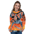 I Love Jesus w/Hearts AOP - Unisex Hoodie