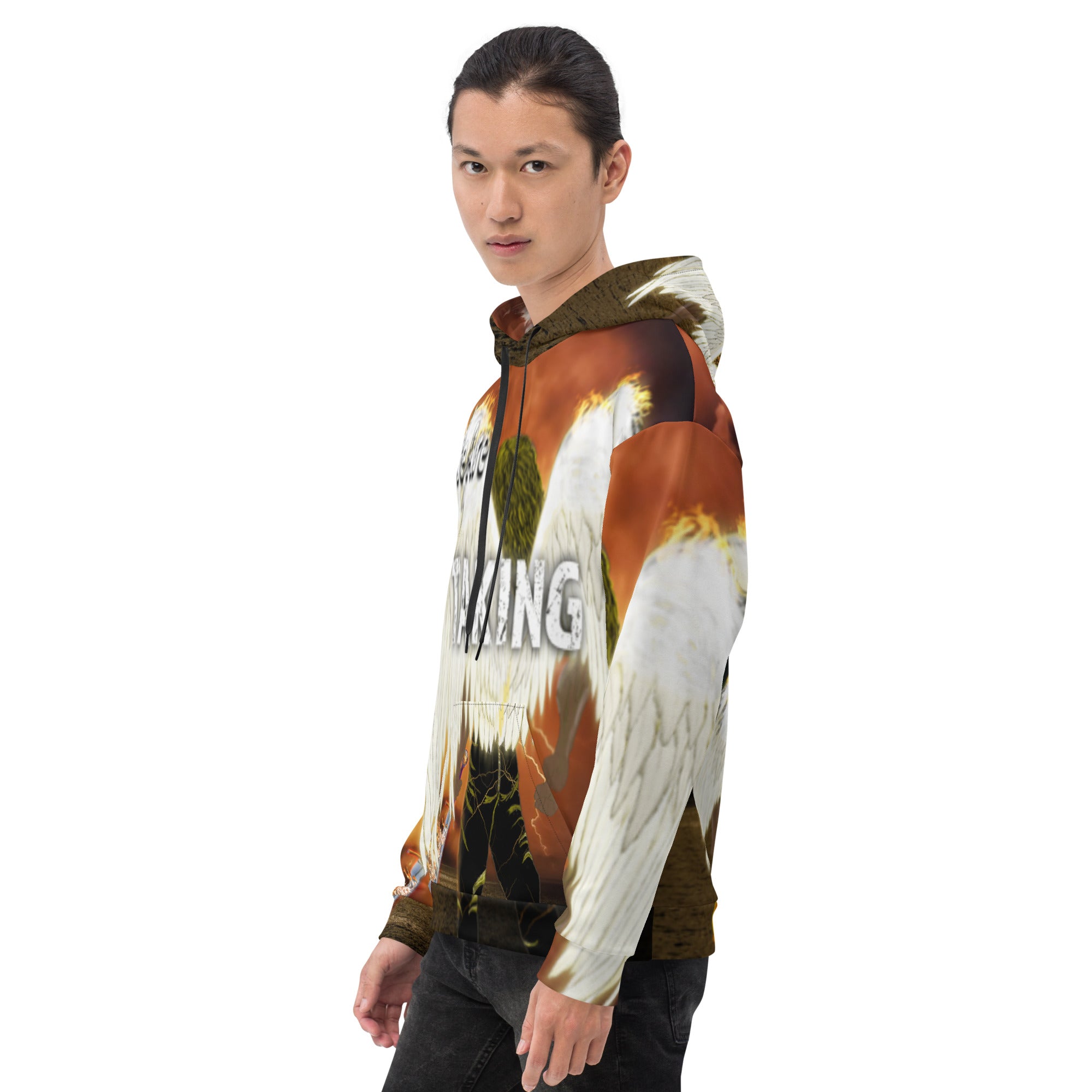 We're Taking Dominion Warrior Angels  AOP - (Unisex Hoodie - Sizes Run Small)