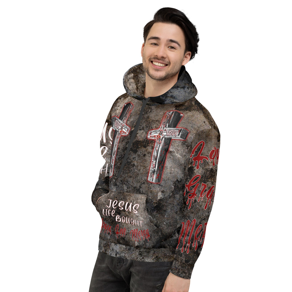 You’re Forgiven By the Blood of JESUS  AOP - Unisex Hoodie
