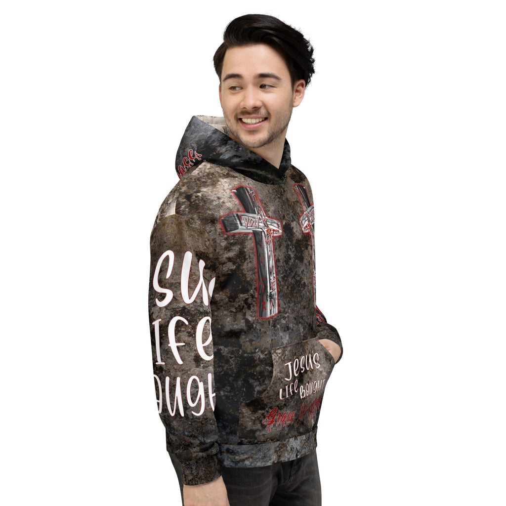 You’re Forgiven By the Blood of JESUS  AOP - Unisex Hoodie
