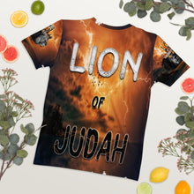 Load image into Gallery viewer, Jesus Lion of Judah AOP - Women&#39;s Short Sleeve T-shirt
