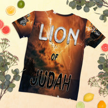 Load image into Gallery viewer, Jesus Lion of Judah AOP - Women&#39;s Short Sleeve T-shirt
