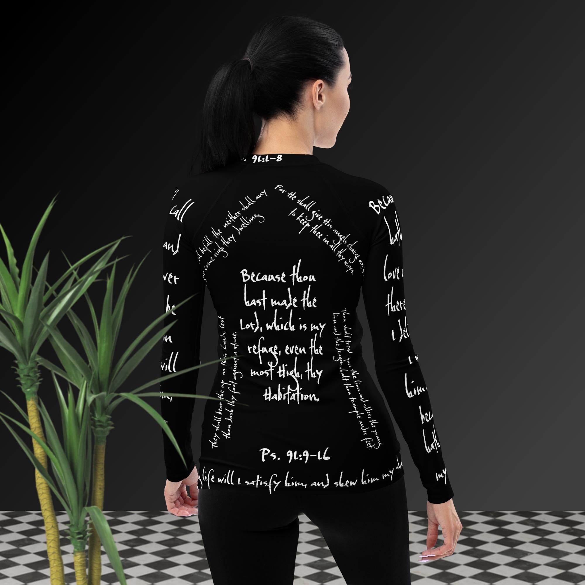 Ps. 91:1-16 - Women's Rash Guard