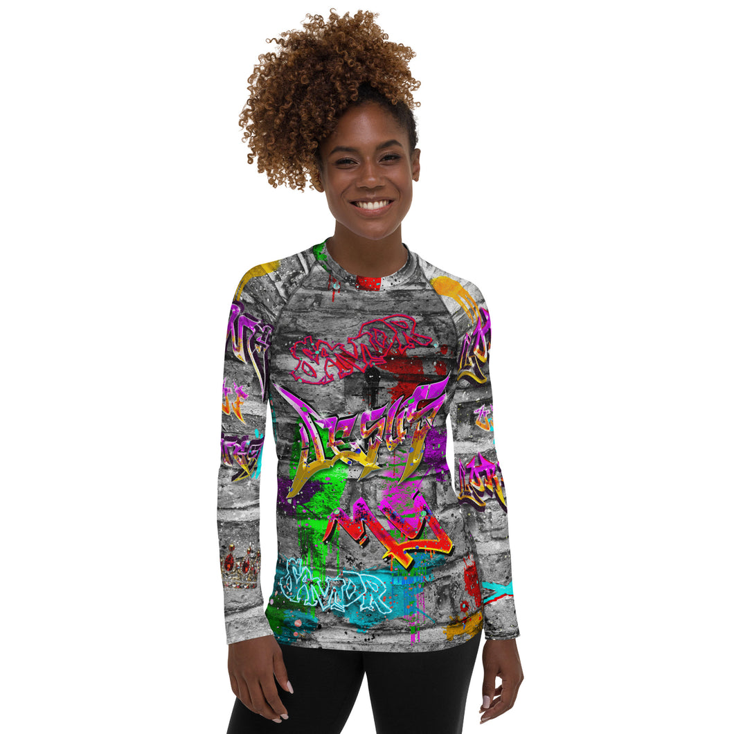 Jesus My Lord & King AOP - (Women's Rash Guard)