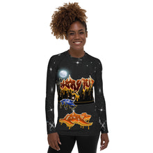 Load image into Gallery viewer, Worship the Lord in the Beauty of Holiness AOP - Women&#39;s Rash Guard
