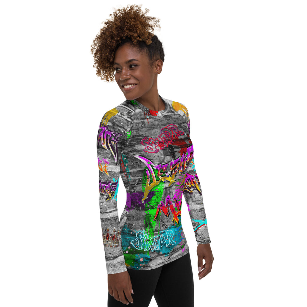 Jesus My Lord & King AOP - (Women's Rash Guard)