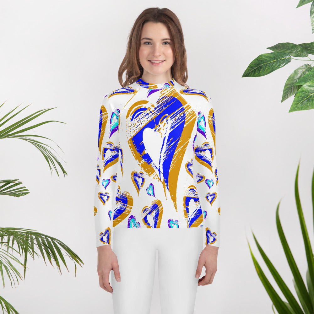 Hearts - Youth Rash Guard