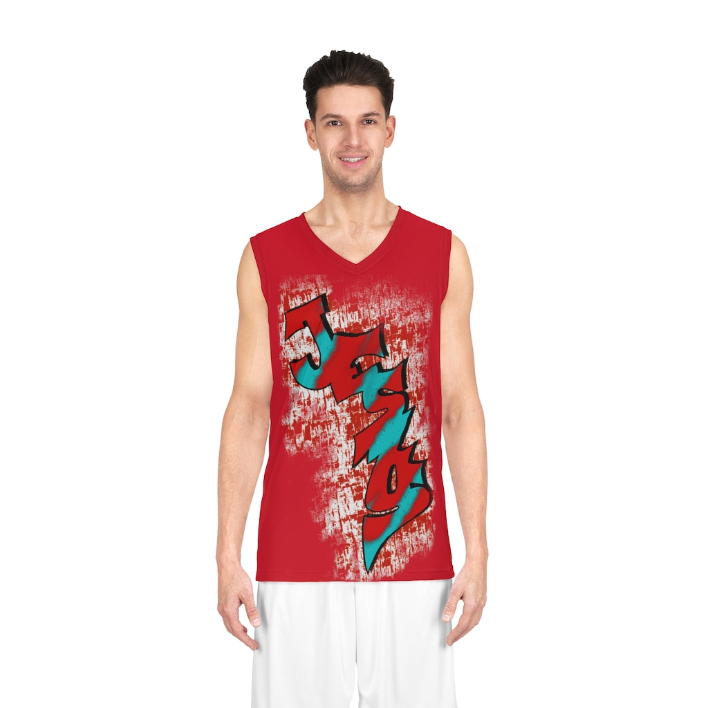 Jesus My King - Red (Basketball Jersey)
