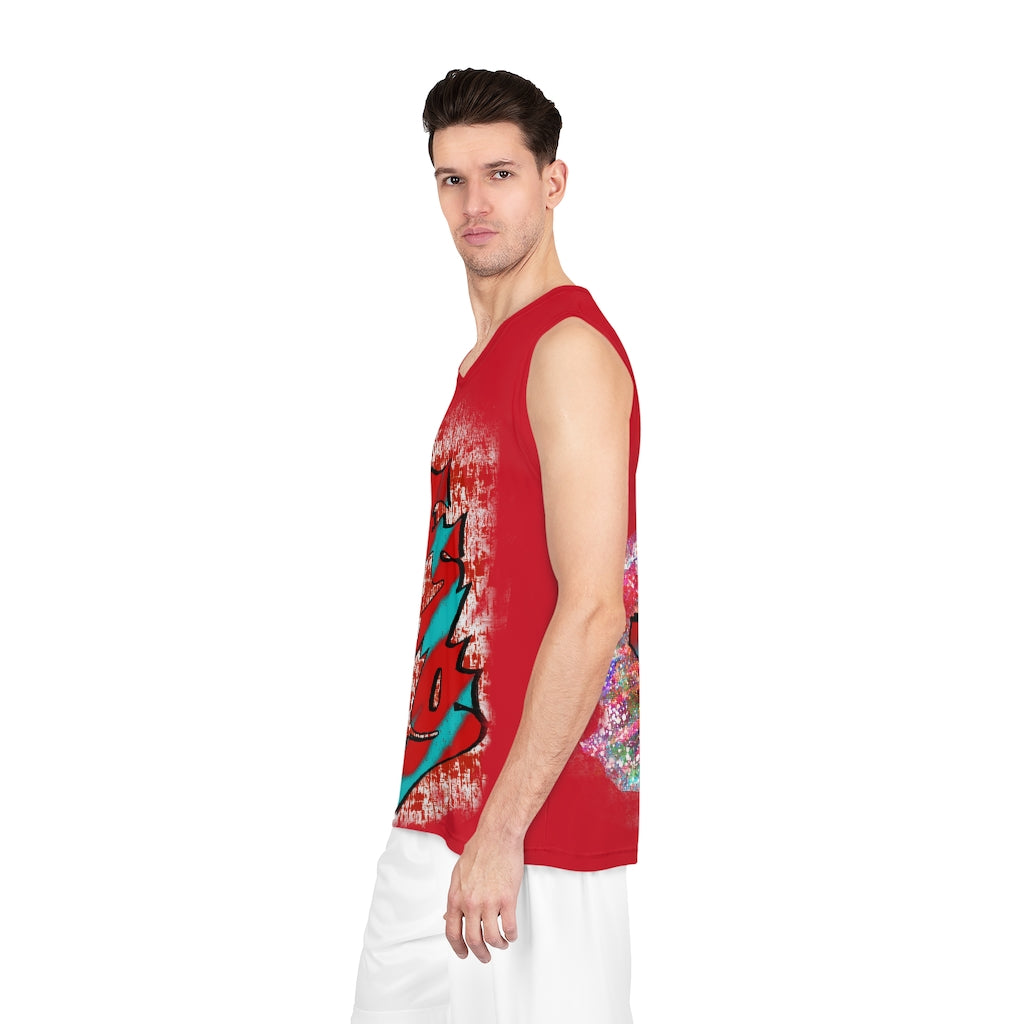 Jesus My King - Red (Basketball Jersey)