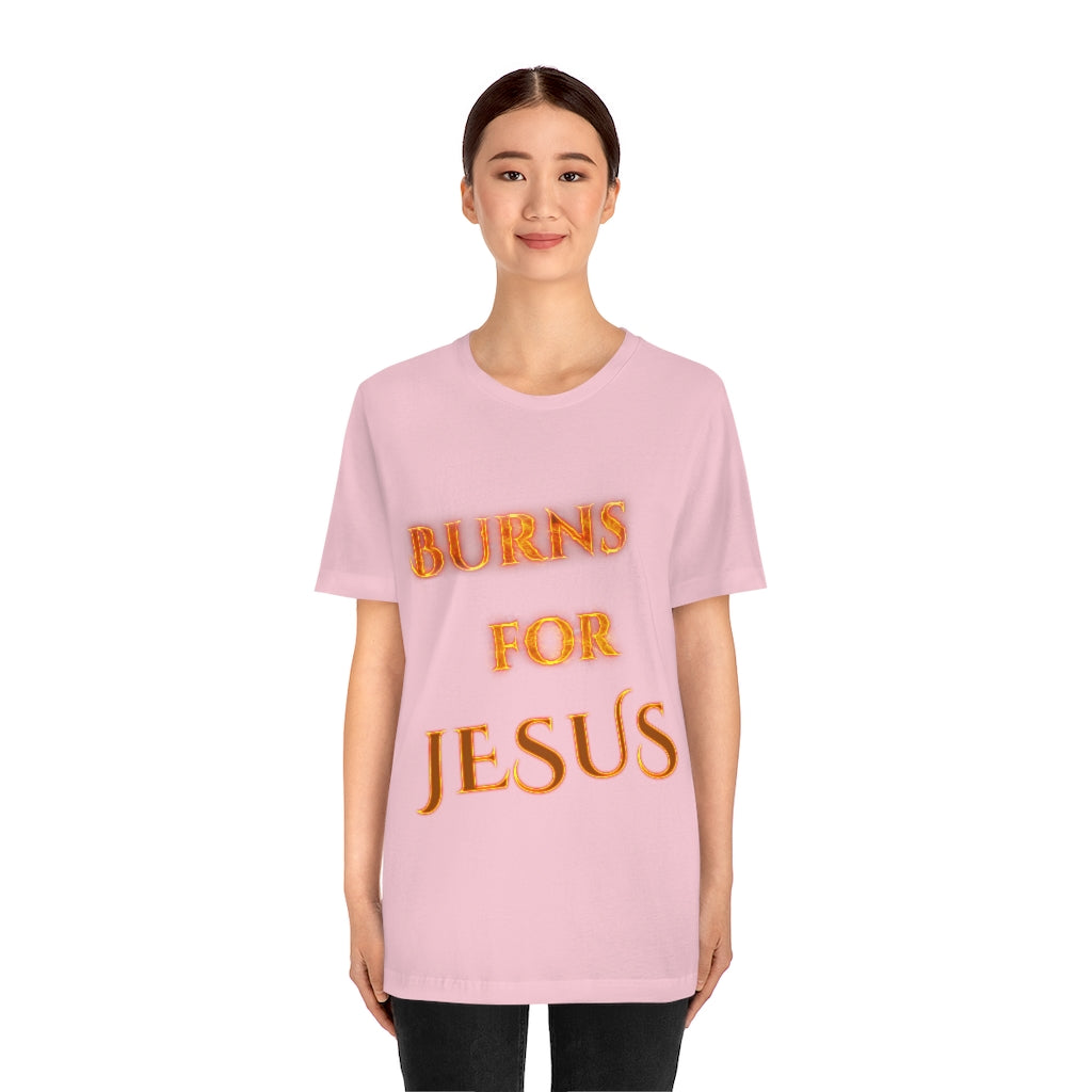 My Heart Burns for Jesus Unisex Jersey Short Sleeve Tee