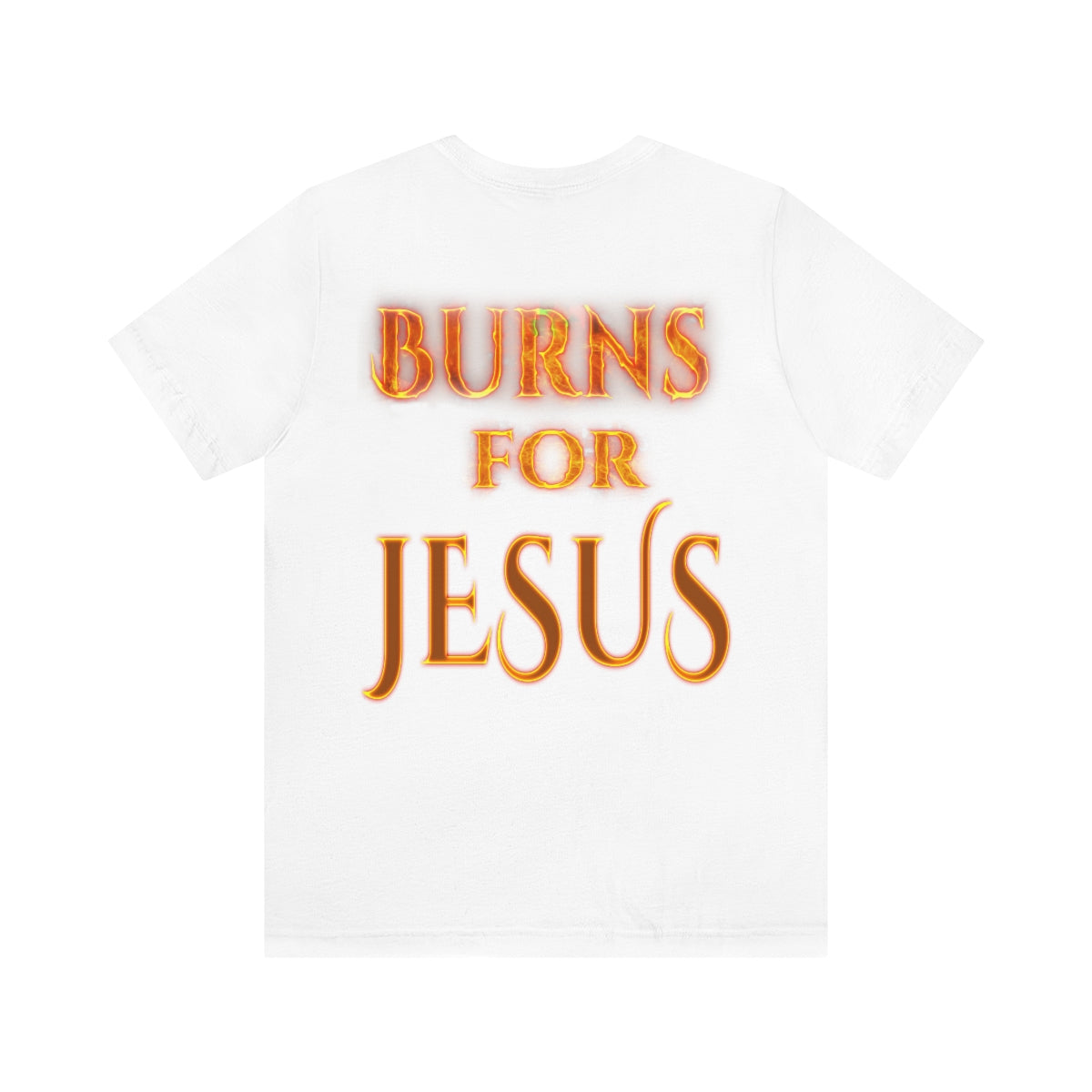MY HEART BURNS FOR JESUS (Unisex Jersey Short Sleeve Tee)