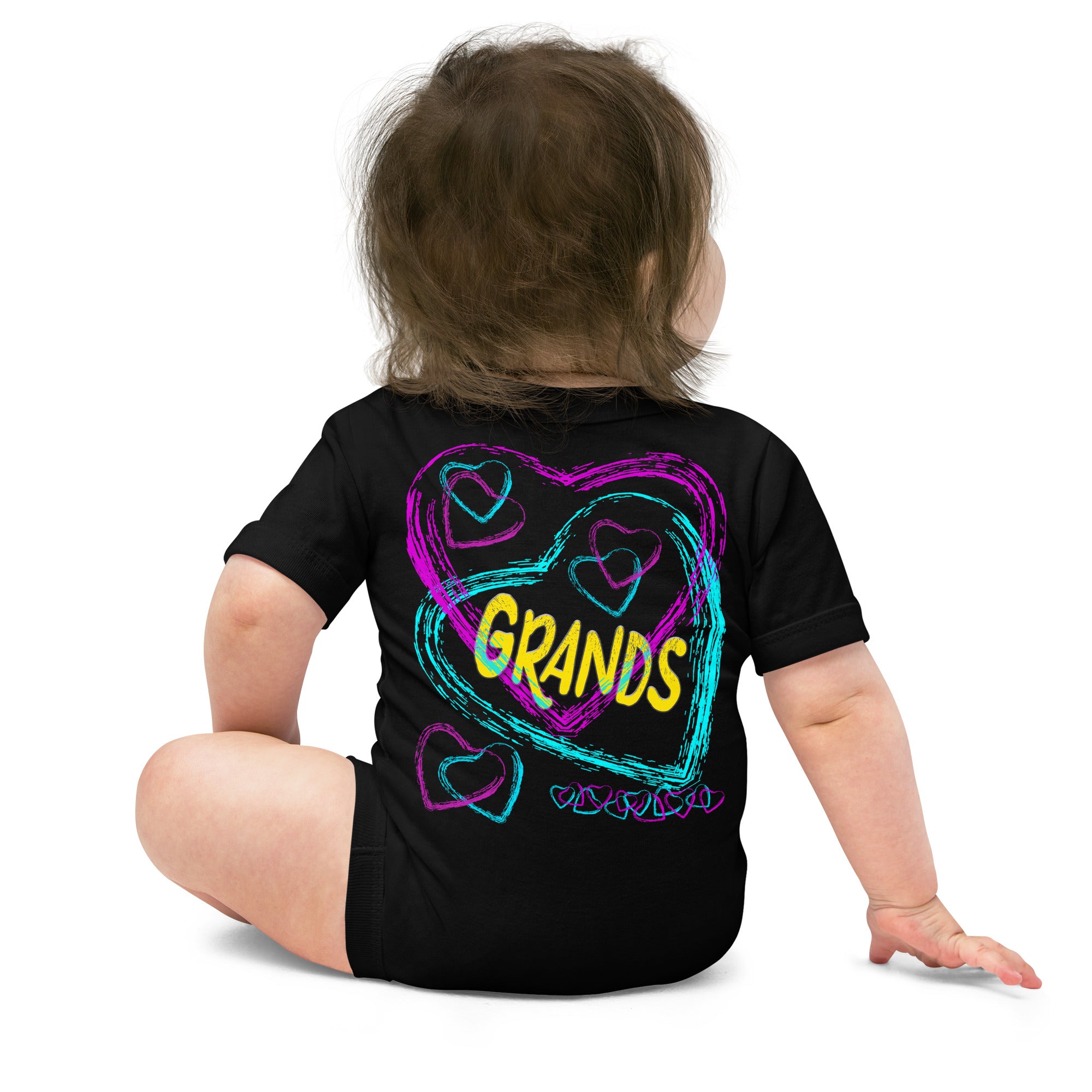 I Love My Grands - Baby short sleeve one piece