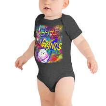 Load image into Gallery viewer, I Love My Grands Graffiti - Baby short sleeve one piece
