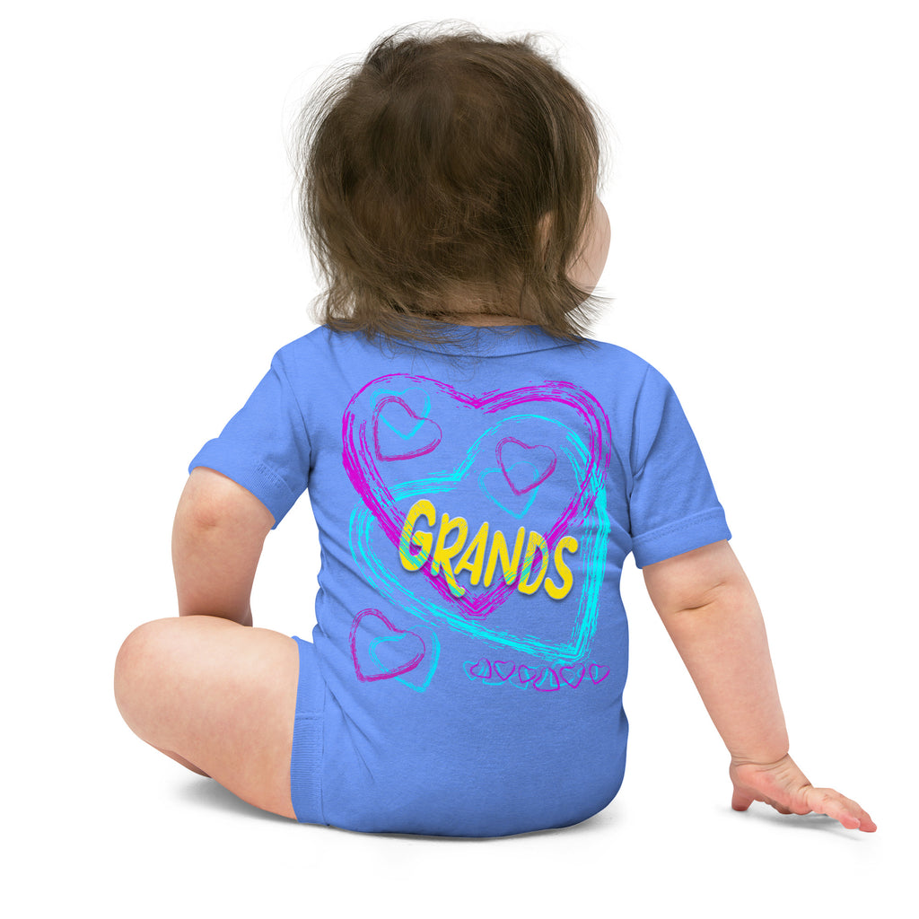 I Love My Grands - Baby short sleeve one piece