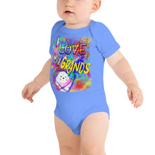 Load image into Gallery viewer, I Love My Grands Graffiti - Baby short sleeve one piece
