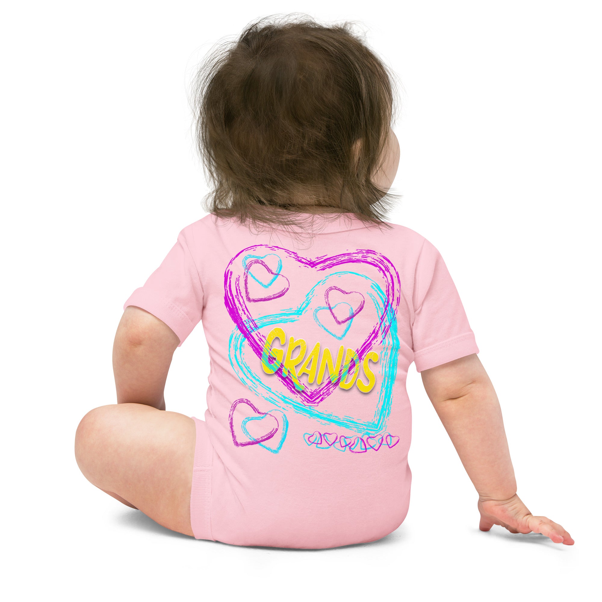 I Love My Grands - Baby short sleeve one piece