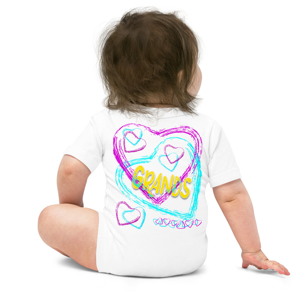I Love My Grands - Baby short sleeve one piece