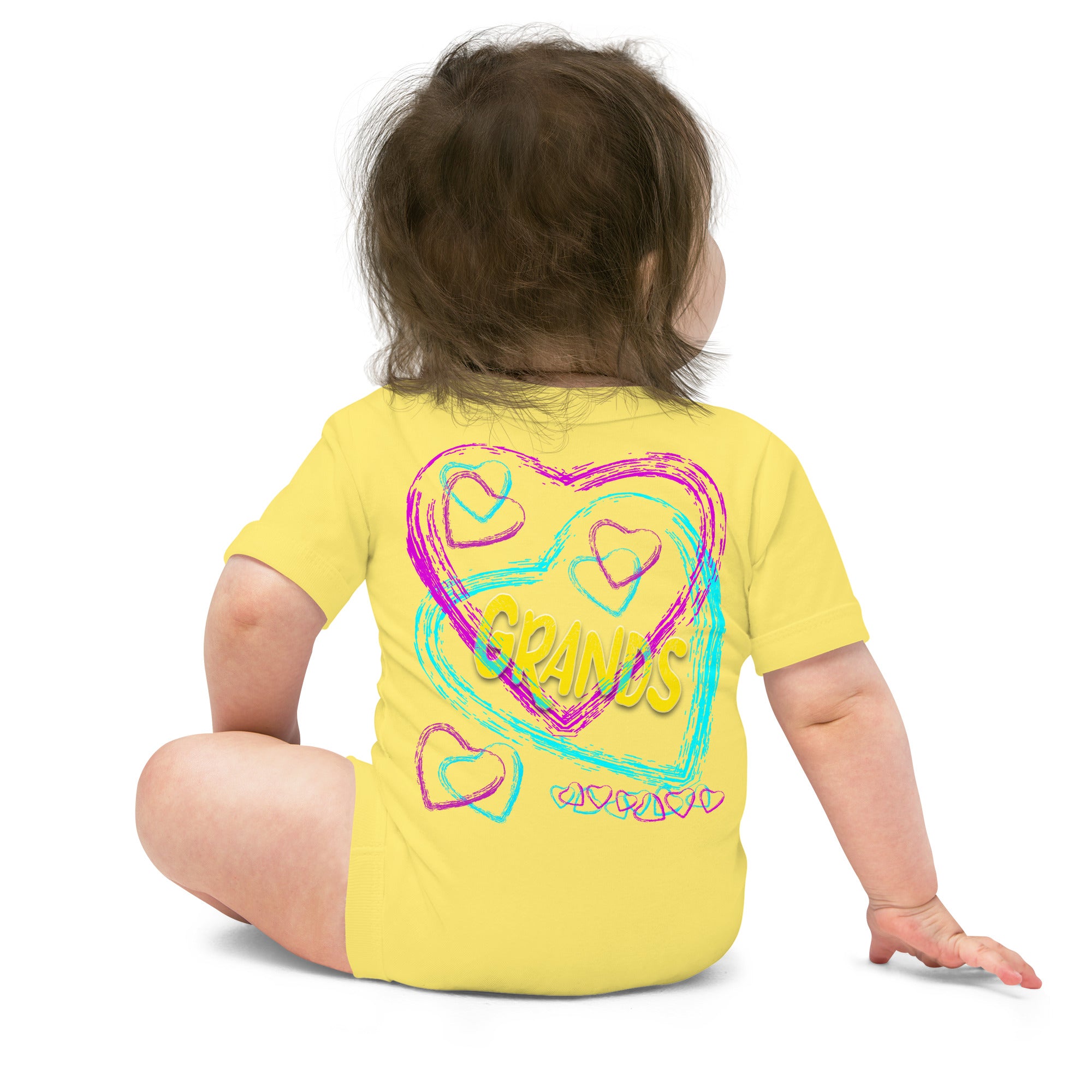 I Love My Grands - Baby short sleeve one piece
