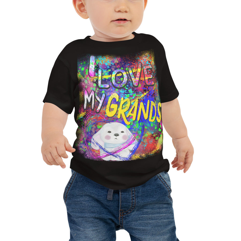 I Love My Grands (Baby Jersey Short Sleeve Tee)