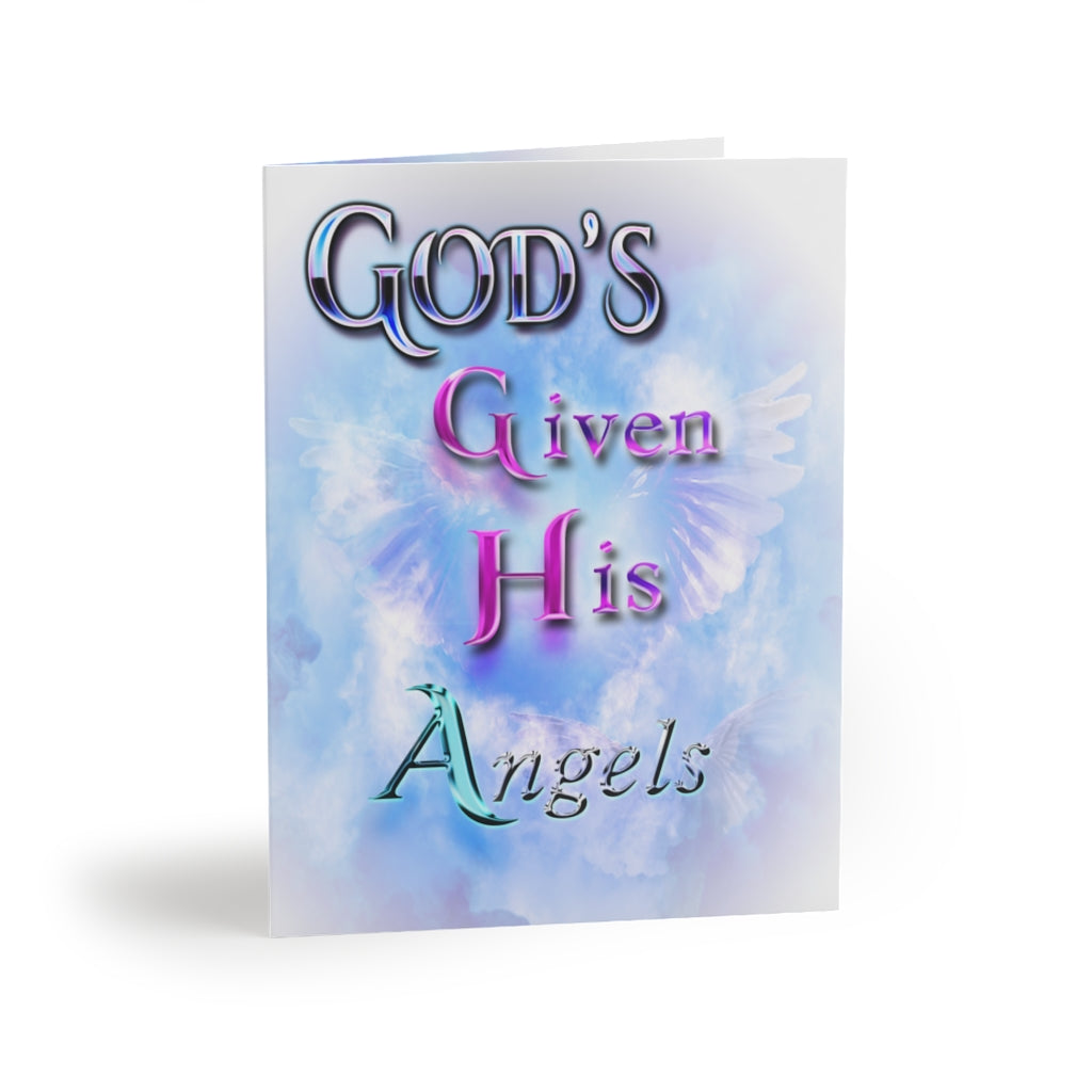 God's Give His Angle's - Greeting cards (8, 16, and 24 pcs)