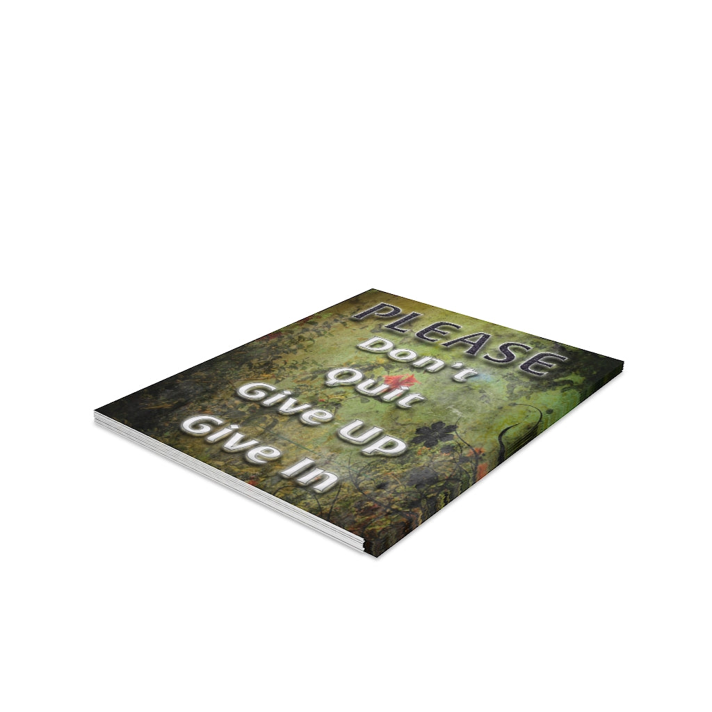 Please Don't Give Up - Greeting cards (8, 16, and 24 pcs)