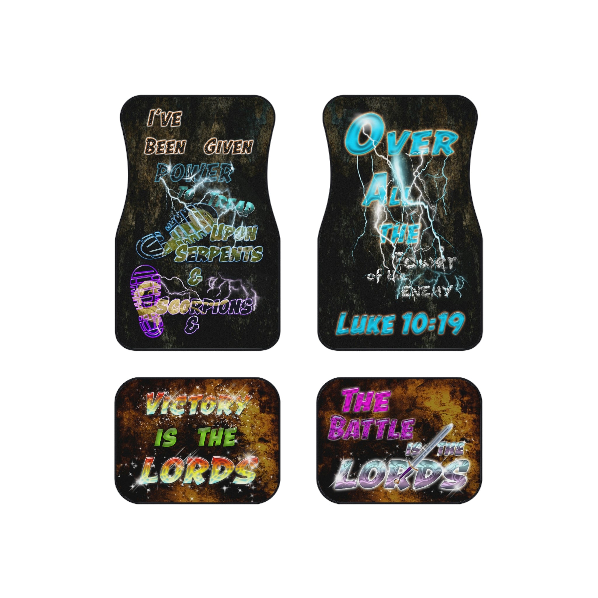 LUKE 10:19 Car Mats (Set of 4)