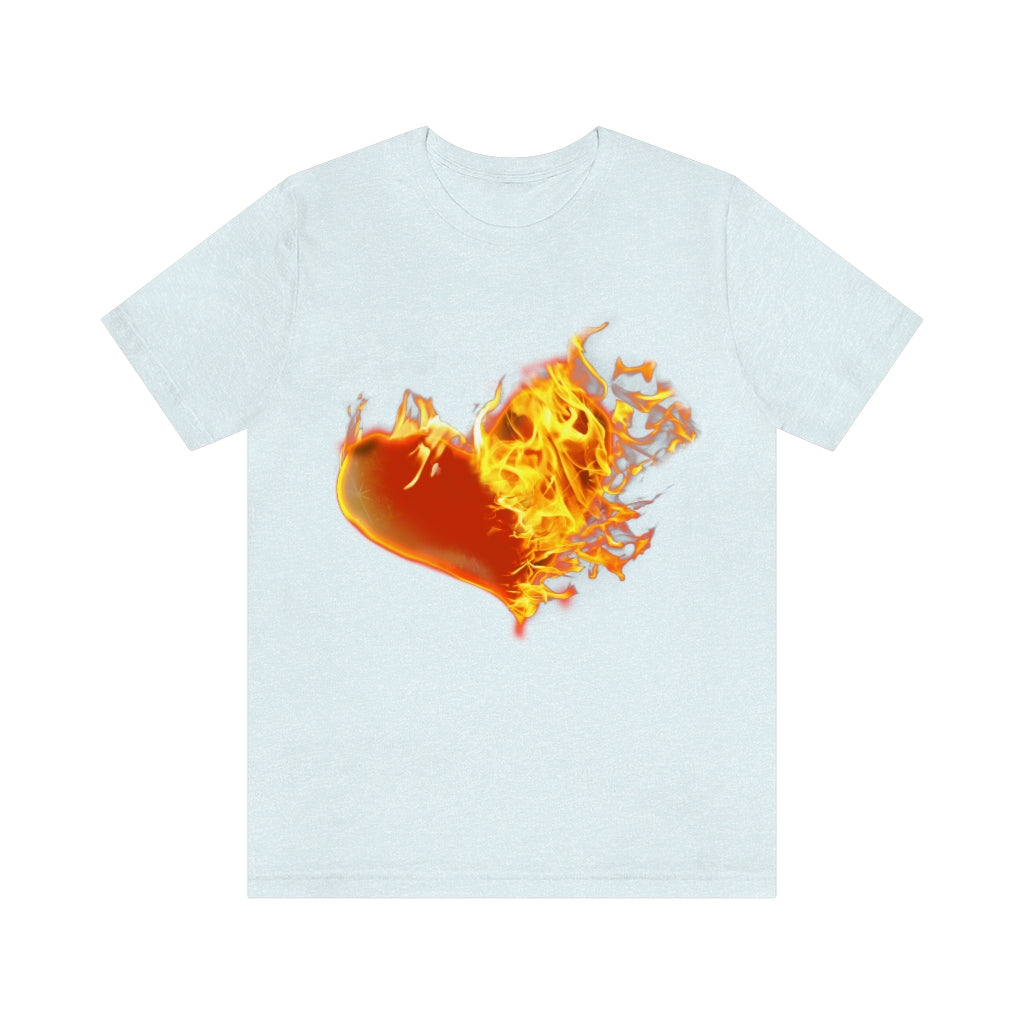 My Heart Burns for Jesus Unisex Jersey Short Sleeve Tee