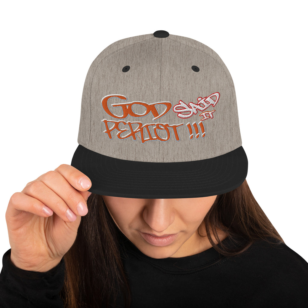GOD Said it PERIODT!!! - Snapback Hat YUPOONG 5089M
