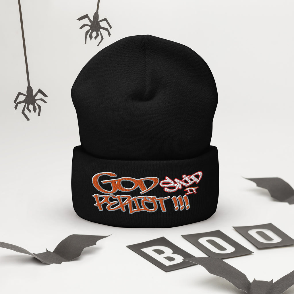 GOD Said It PERIODT!!! - Cuffed Beanie