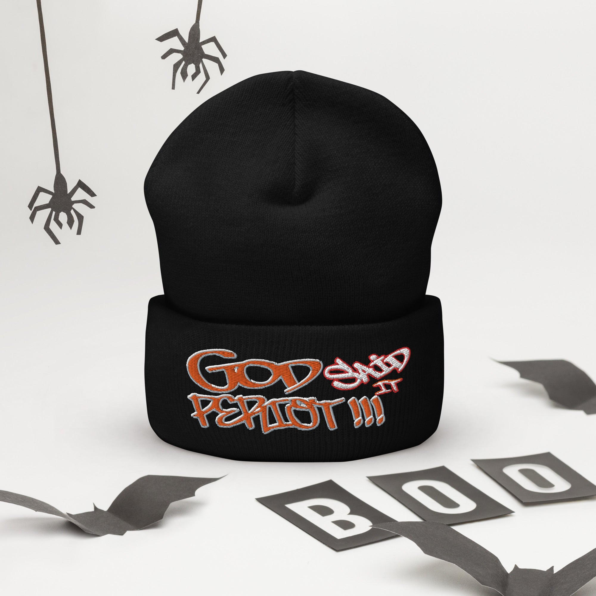 GOD Said It PERIODT!!! - Cuffed Beanie