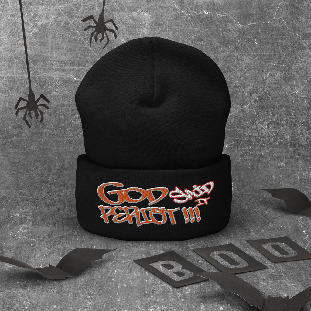 GOD Said It PERIODT!!! - Cuffed Beanie