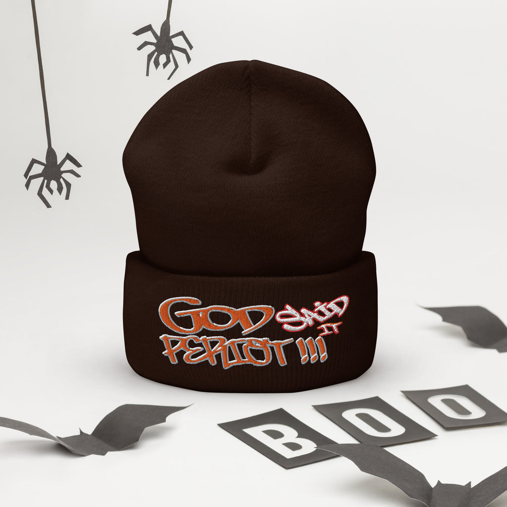 GOD Said It PERIODT!!! - Cuffed Beanie