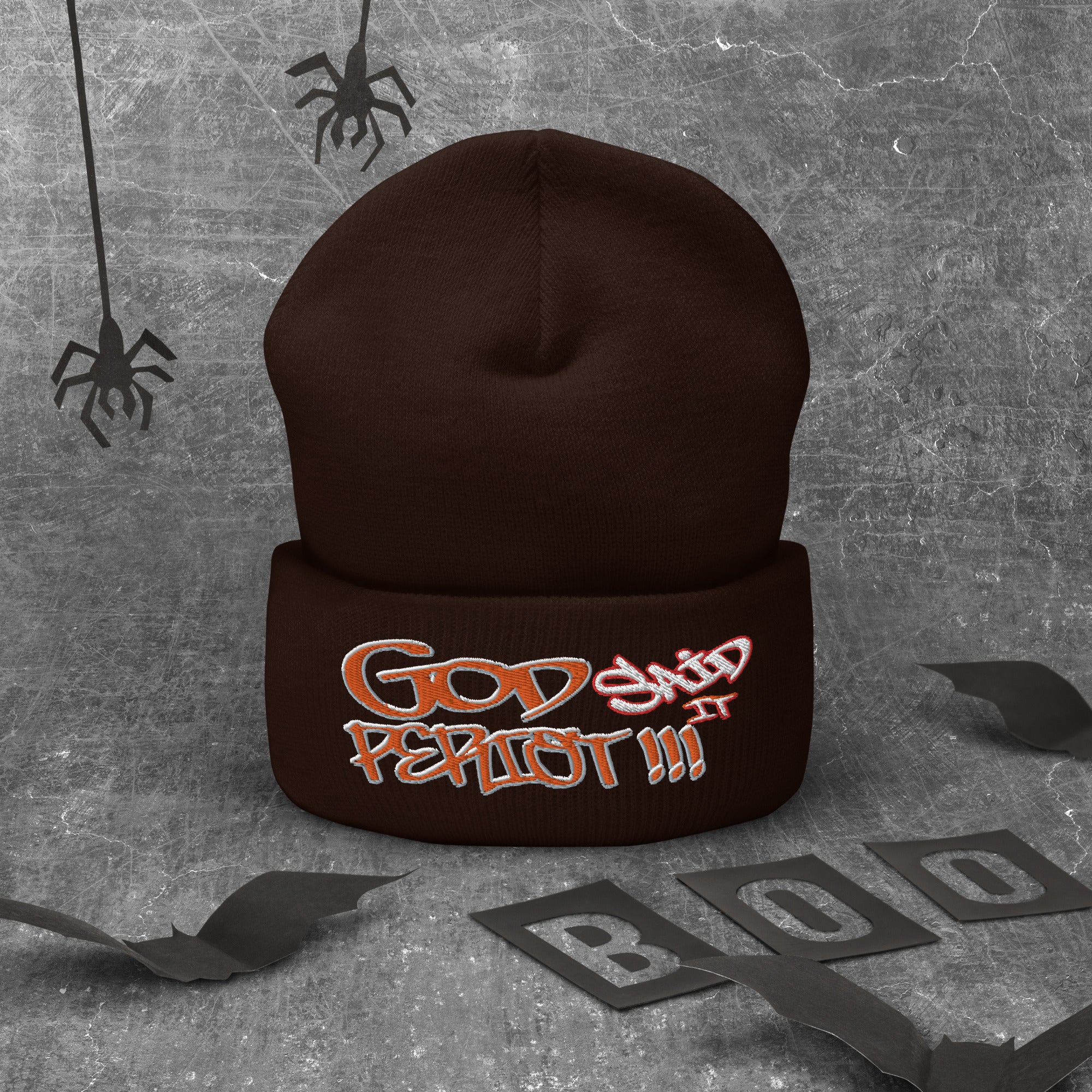 GOD Said It PERIODT!!! - Cuffed Beanie