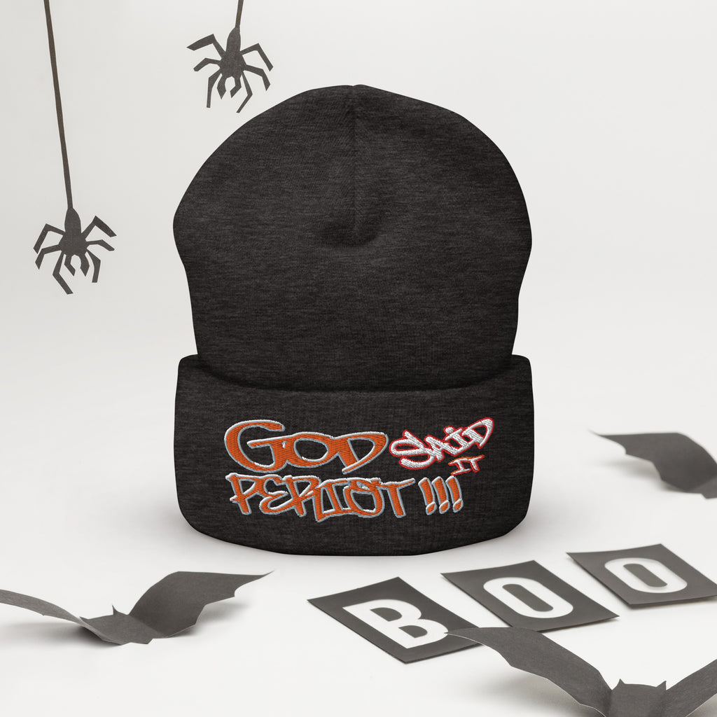 GOD Said It PERIODT!!! - Cuffed Beanie