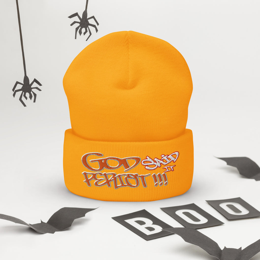 GOD Said It PERIODT!!! - Cuffed Beanie