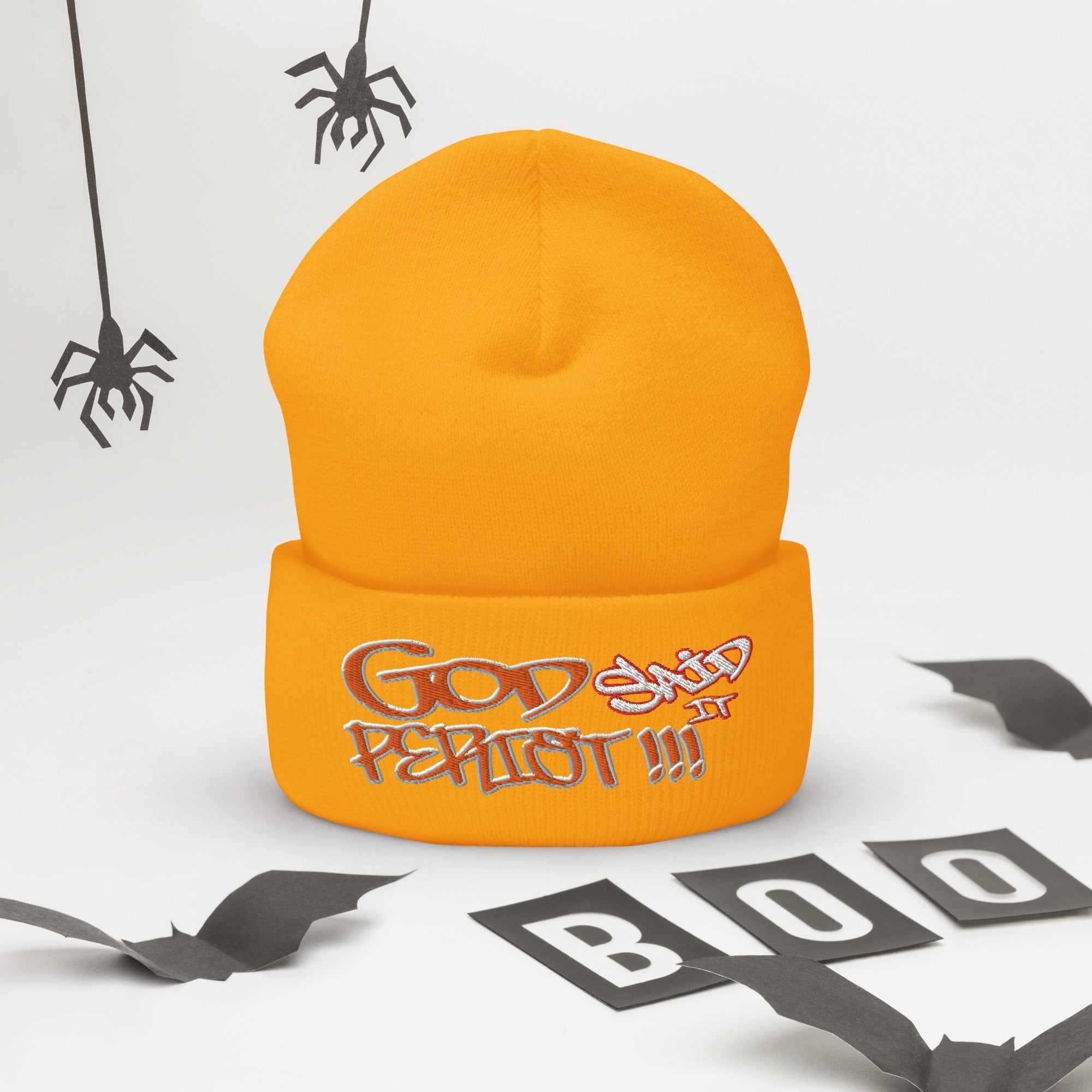 GOD Said It PERIODT!!! - Cuffed Beanie