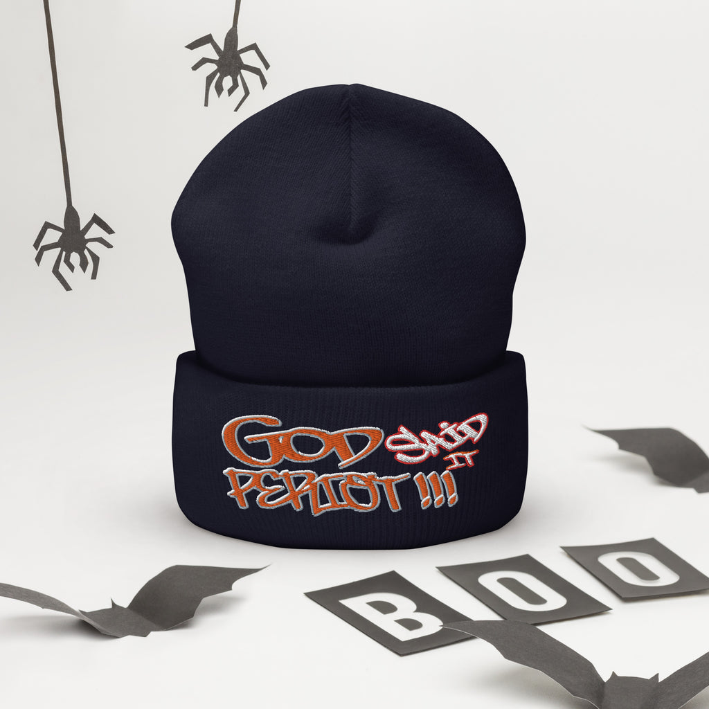 GOD Said It PERIODT!!! - Cuffed Beanie