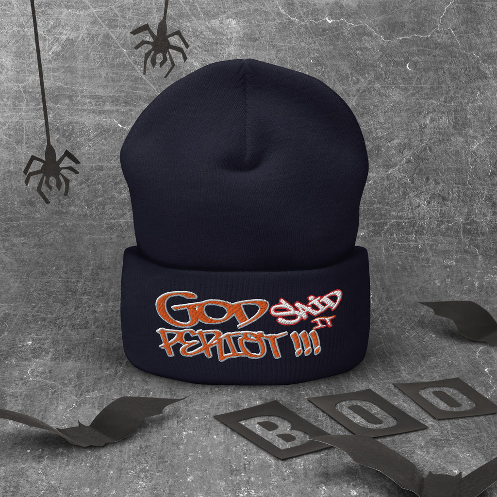 GOD Said It PERIODT!!! - Cuffed Beanie