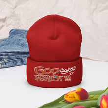 Load image into Gallery viewer, GOD Said It PERIODT!!! - Cuffed Beanie
