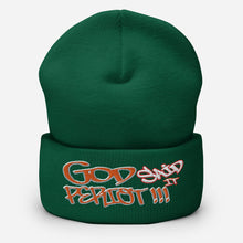 Load image into Gallery viewer, God Said It PERIODT!!! - Cuffed Beanie
