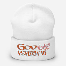 Load image into Gallery viewer, God Said It PERIODT!!! - Cuffed Beanie
